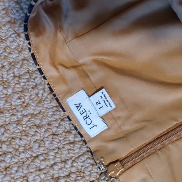 J Crew Leopard Animal Print Pencil Skirt 12 - Picture 3 of 7